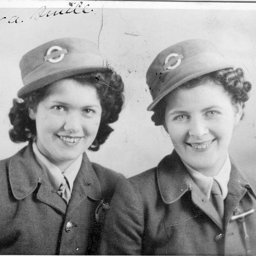 Mum and her friend Bridie who invited Mum to a party where she met Dad