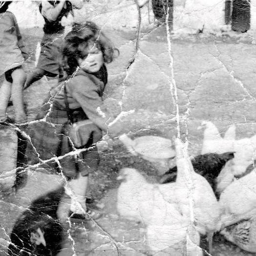 Me feeding the chickens on my Grandad Lennon's farm, Ireland